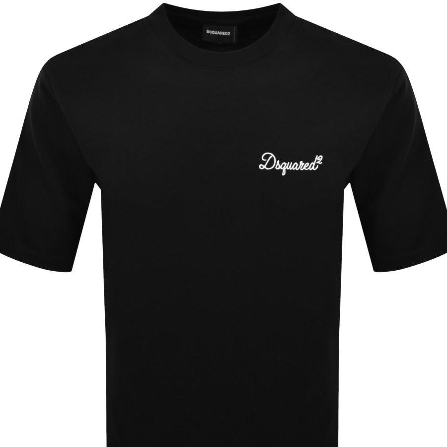DSQUARED2 Signature Loose Fit T Shirt Black | Mainline Menswear us